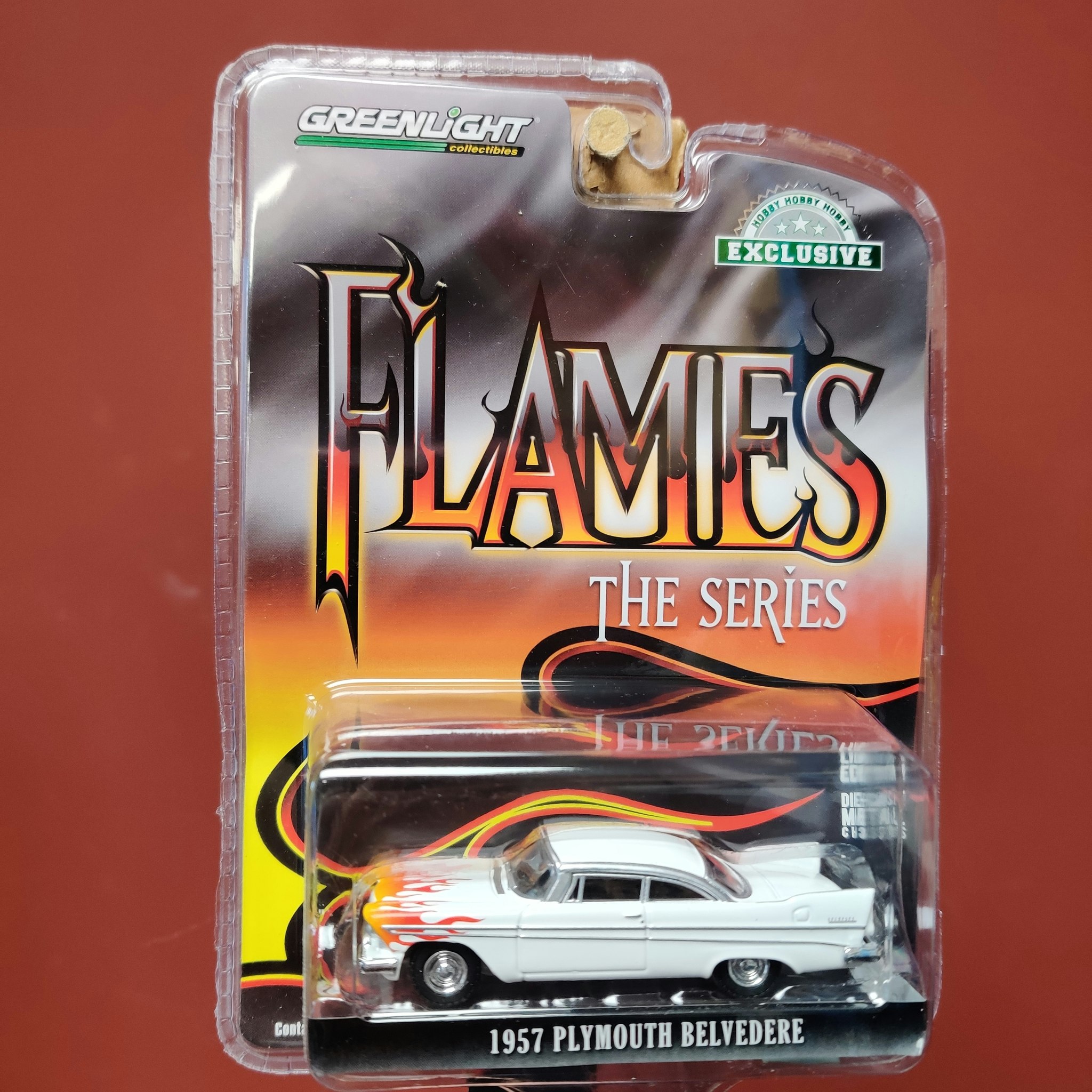 Skala 1/64 Plymouth Belvedere 57' "Flames The Series" från Greenlight Excl.