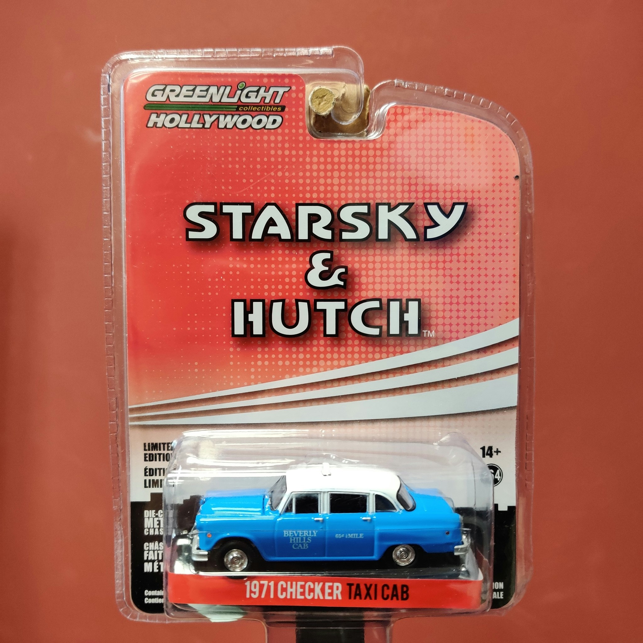 Skala 1/64 Checker Taxi Cab 71' "Starsky & Hutch" från Greenlight Hollywood