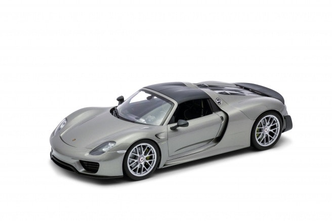 Skala 1/18 Porsche 918 Spyder, Svart hardtop från Nex-models/Welly