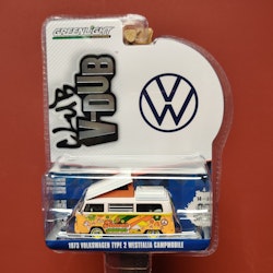 Skala 1/64 Volkswagen T2 73' Westfalia Campmobile Club V-DUB från Greenlight