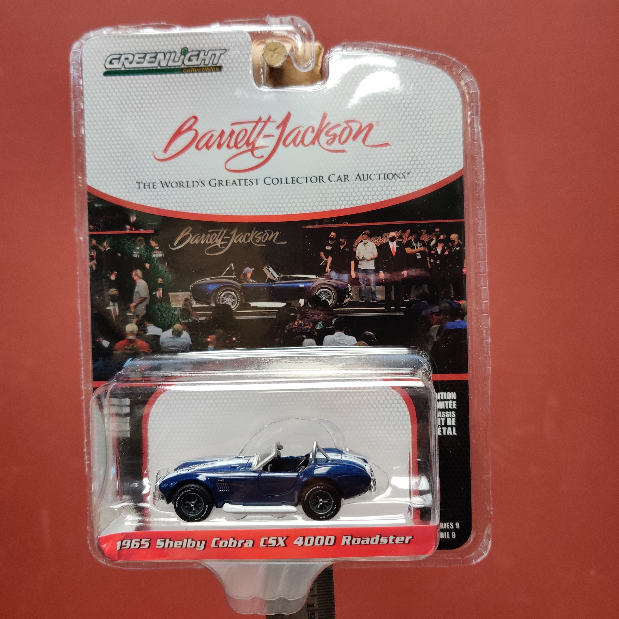 Skala 1/64 Shelby Cobra CSX 4000 Roadster 65' Barrett Jackson auctions fr Greenlight