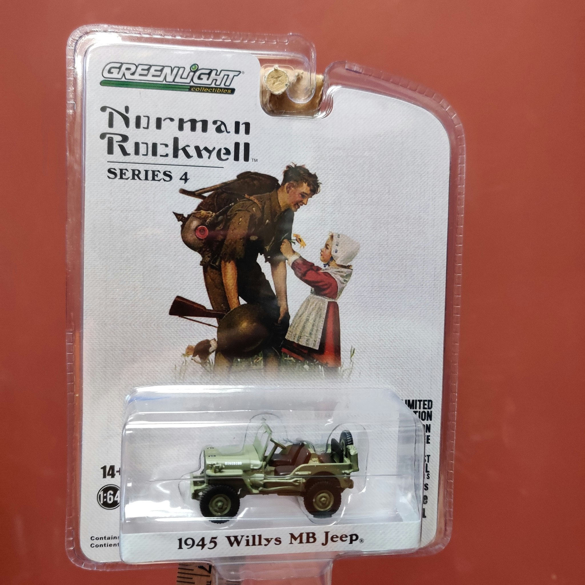 Skala 1/64 - Willys MB Jeep 45' "Norman Rockwell" fr GreenLight