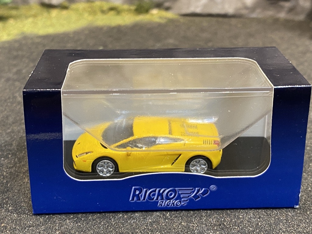 Skala 1/87 - Lamborghini Gallardo, Gul från Ricko Ricko