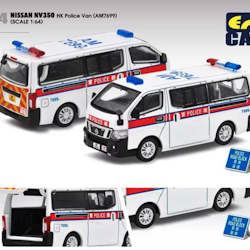Skala 1/64 Nissan NV350 HK Police Van #84 från ERA CAR