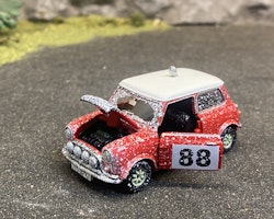 Skala 1/64 - Morris Mini Rally Mk1 Rally #88 - Classic Racing - Vinter-vädrad fr Tiny