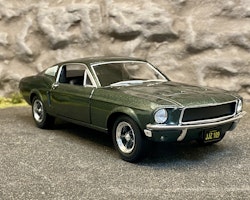 Skala 1/24: Ford Mustang GT 1968, Highland grön metallic, fr Greenlight