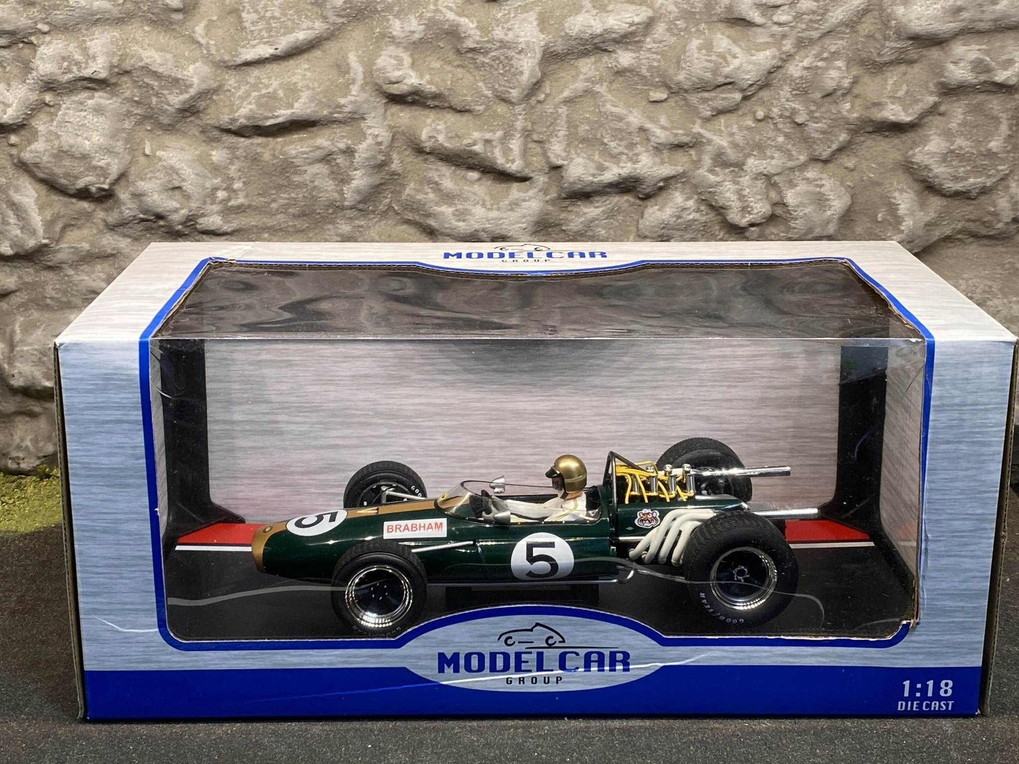 Skala 1/18 Brabham BT20 #5 Jack Brabham - GP Mexico 66' från MCG