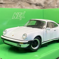 Skala 1/24 Porsche 911 Turbo, Vit från Nex models / Welly