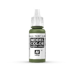 NYHET! Vallejo Model Color, akrylfärg flaska 17ml: Olive Green- Olivgrön matt 70967