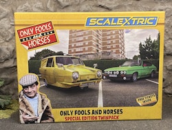Skala 1/32 Scalextric Bilar t Bilbana: Only Fools & Horses Twinpack Ford Capri & Reliant Robin