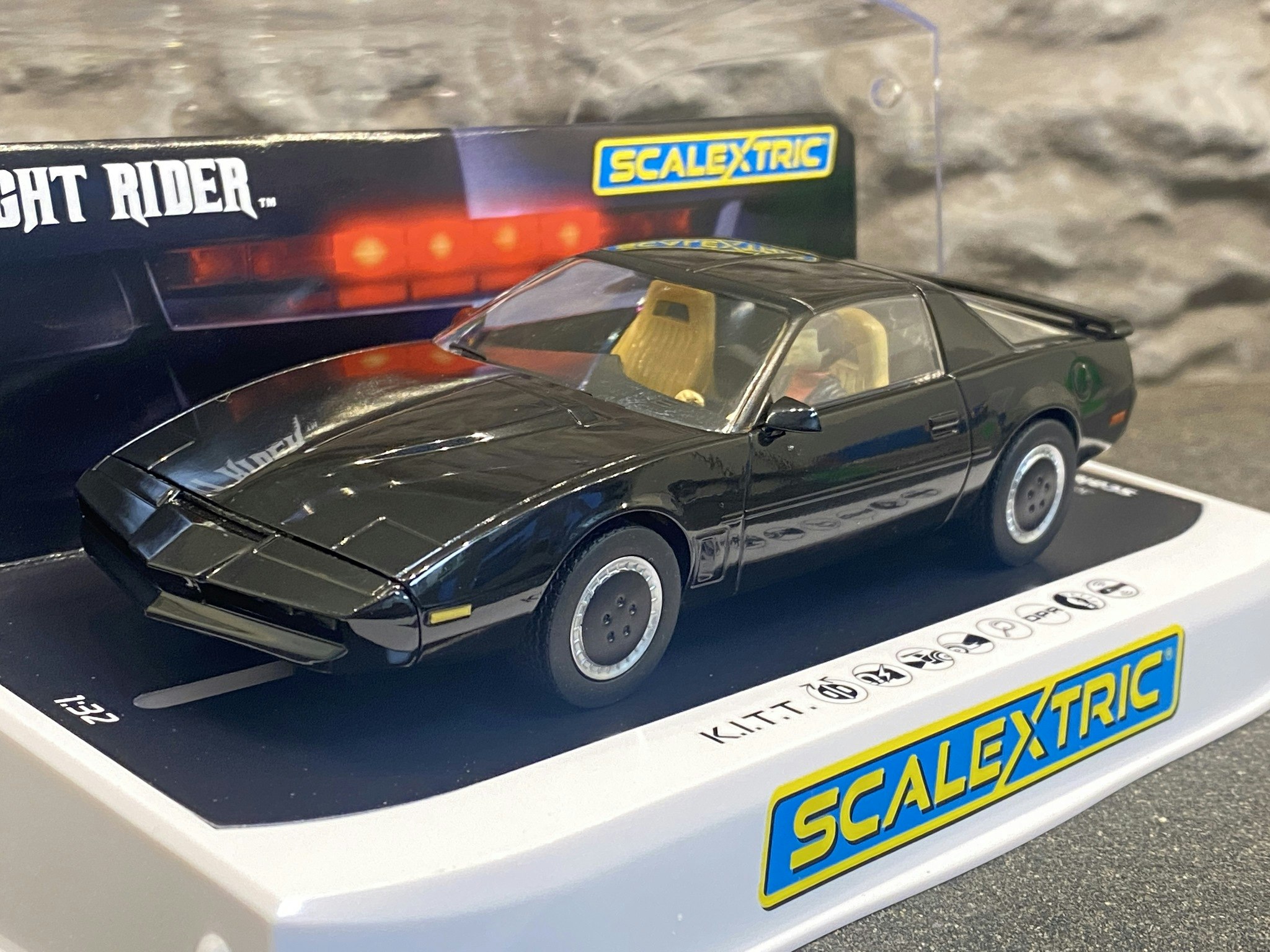 Skala 1/32 Scalextric Bil t Bilbana: K.I.T.T Knight Rider (Pontiac Firebird Trans Am)