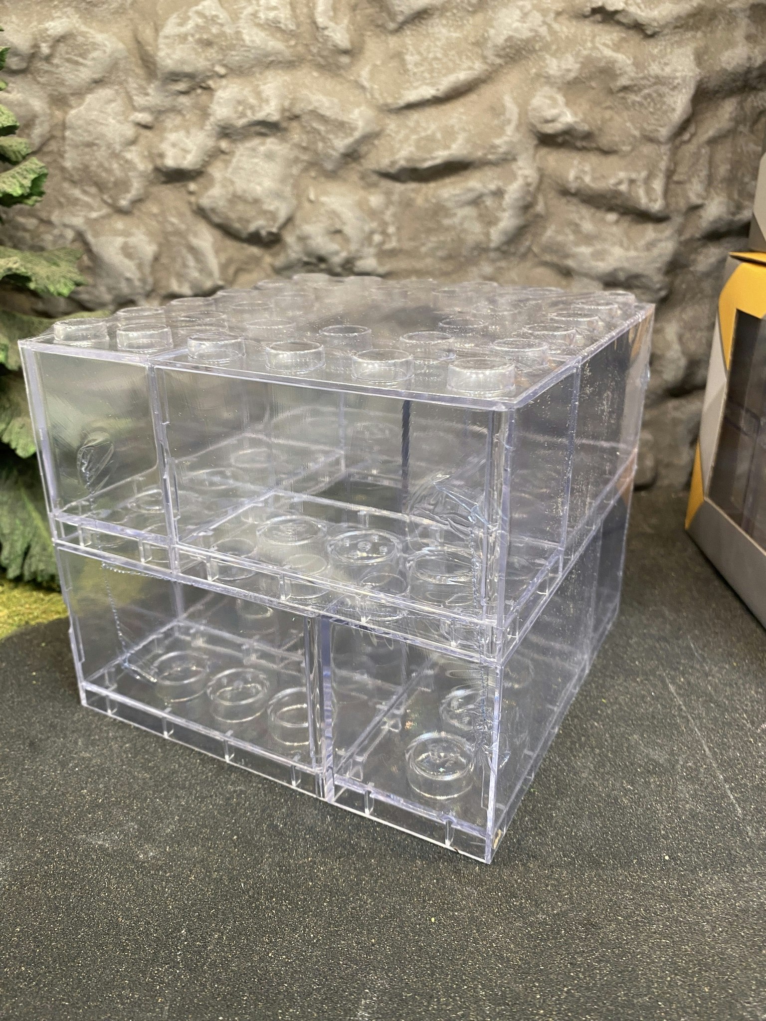 8-pack Tiny Case, Byggbara boxar för modellbilar i skala 1/64 - 1/43 (10 cm Långa)