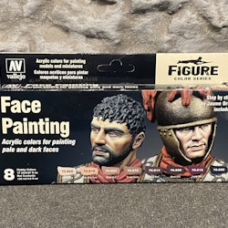 Vallejo Model Set, Färg: Face Painting - Set 8 flaskor á 17ml, 71119