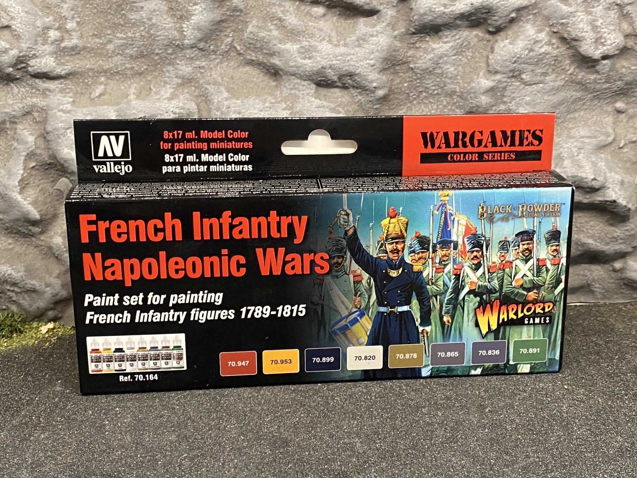 Vallejo Model Air Set, Färg: French Infantry Napoleonic Wars, 8 flaskor á 17ml, 71164
