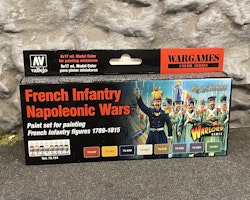 Vallejo Model Air Set, Färg: French Infantry Napoleonic Wars, 8 flaskor á 17ml, 70164