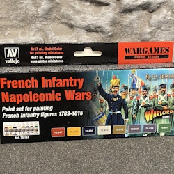 Vallejo Model Air Set, Färg: French Infantry Napoleonic Wars, 8 flaskor á 17ml, 70164