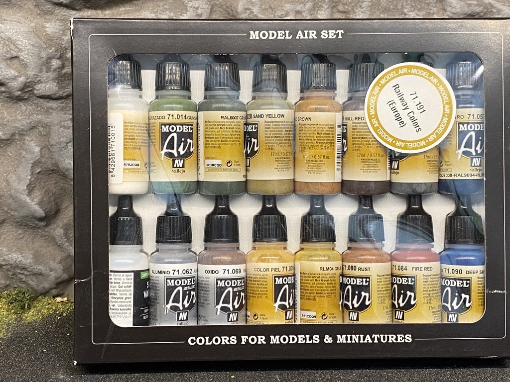 Acrylic colors set for Airbrush Vallejo Model Air Set 71191