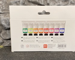Akrylfärger "Neon" 8 pack, med 8 tuber á 22ml från Art Rangers