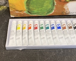 Akrylfärger 12-pack, med 12 tuber á 12ml från Painter's Acryllic -  EN71-3