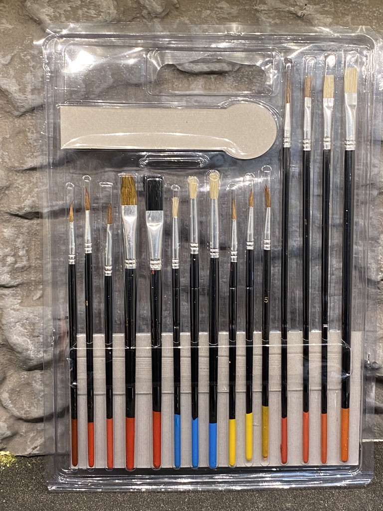 Konstnärs-pensel-set med 15 olika från Artino