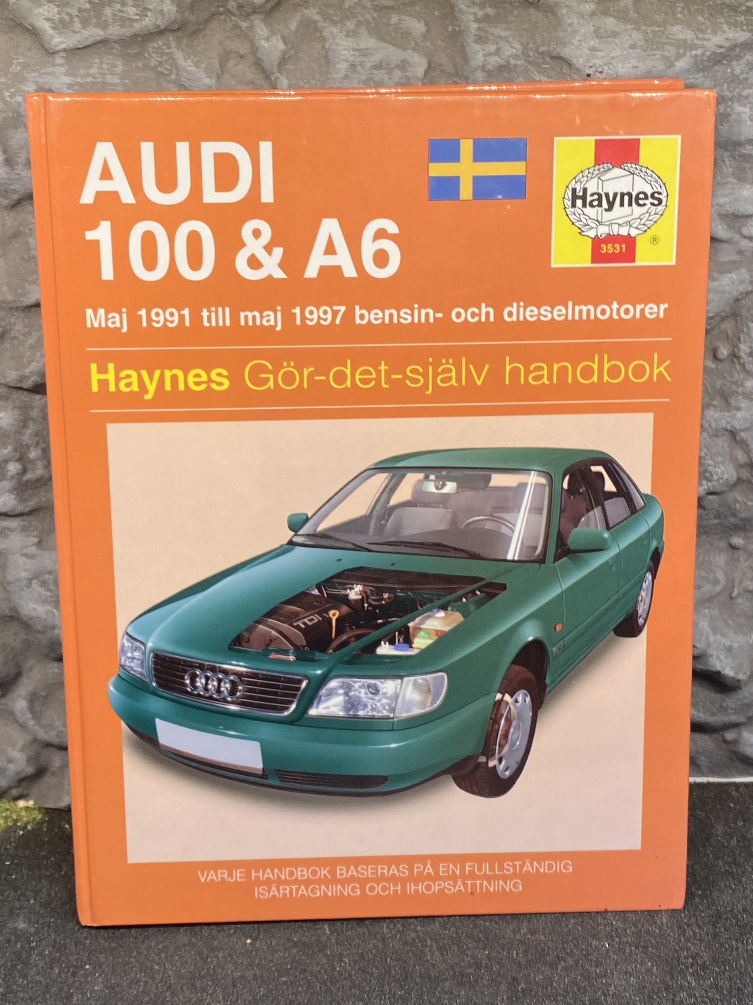Haynes Reparationshandbok / Instruktionsbok Audi A6 1991-1997 på Svenska