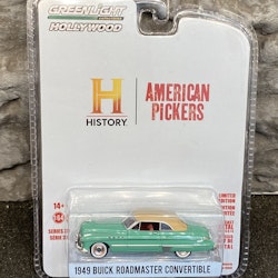 Skala 1/64 Buick Roadmaster Convertible 49' "American Pickers" från Greenlight Hollywood