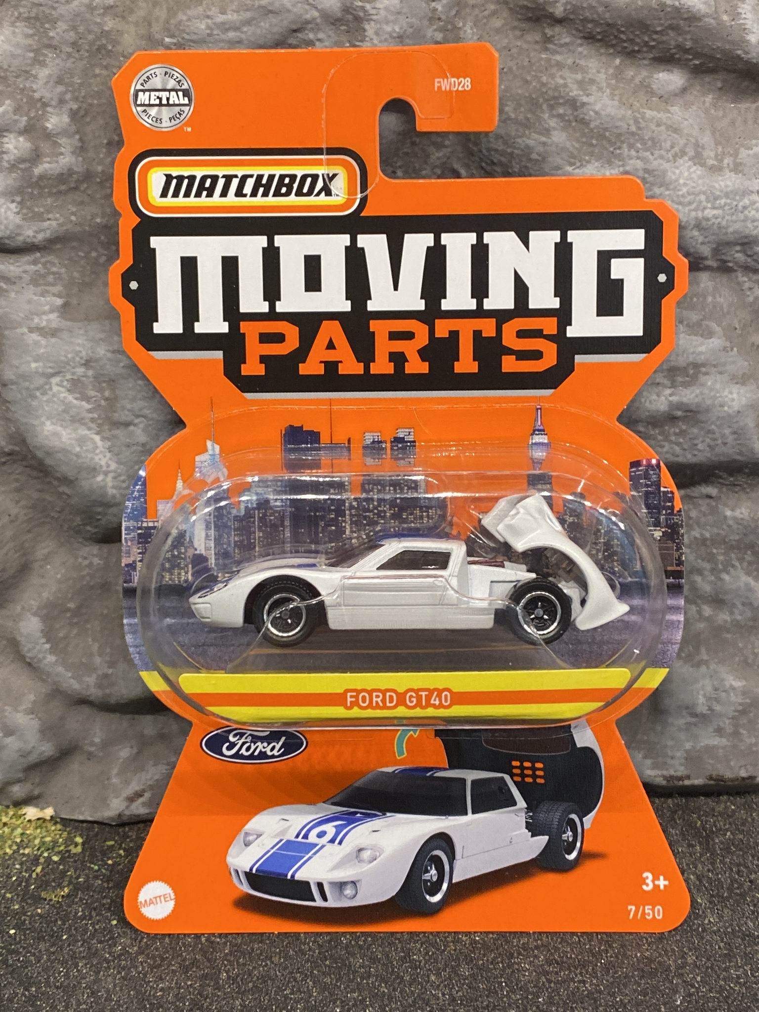 Skala 1/64 Matchbox "Moving parts" - Ford GT40