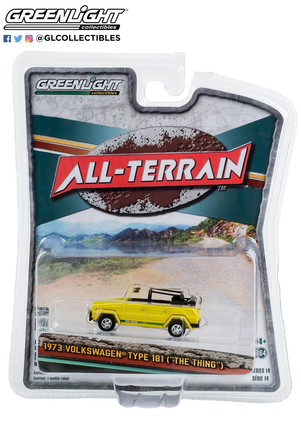 Skala 1/64 Volkswagen Type 181 '73 "The Thing", All-Terrain från Greenlight