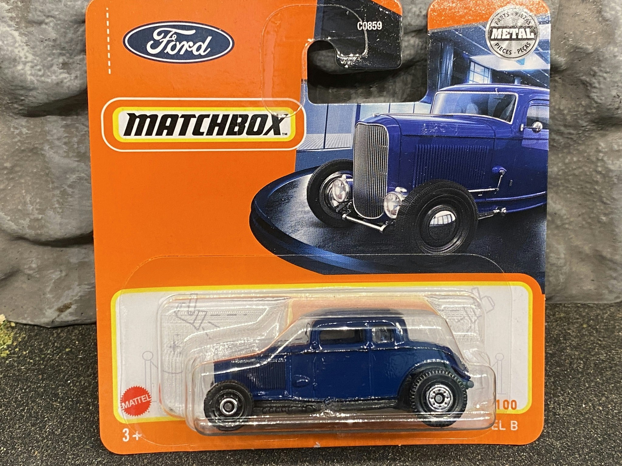 Skala 1/64 Matchbox - Ford Coupe Model B 1932', Mörkblå