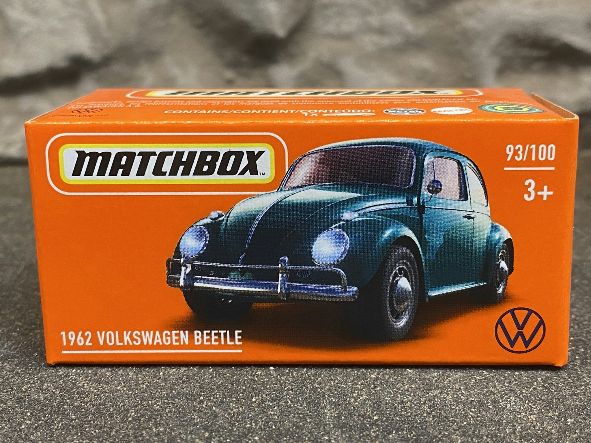 Skala 1/64 Matchbox - Volksvagen Beetle bubbla 1962', Grön m drag