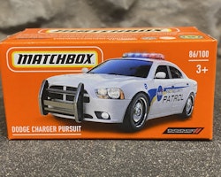 Skala 1/64 Matchbox - Dodge Charger Pursuit - Security Patrol - Polisbil