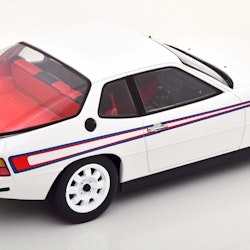 Skala 1/18 Porsche 924 Martini 1985', Vit m Röda & Blå stripes fr KK-scale