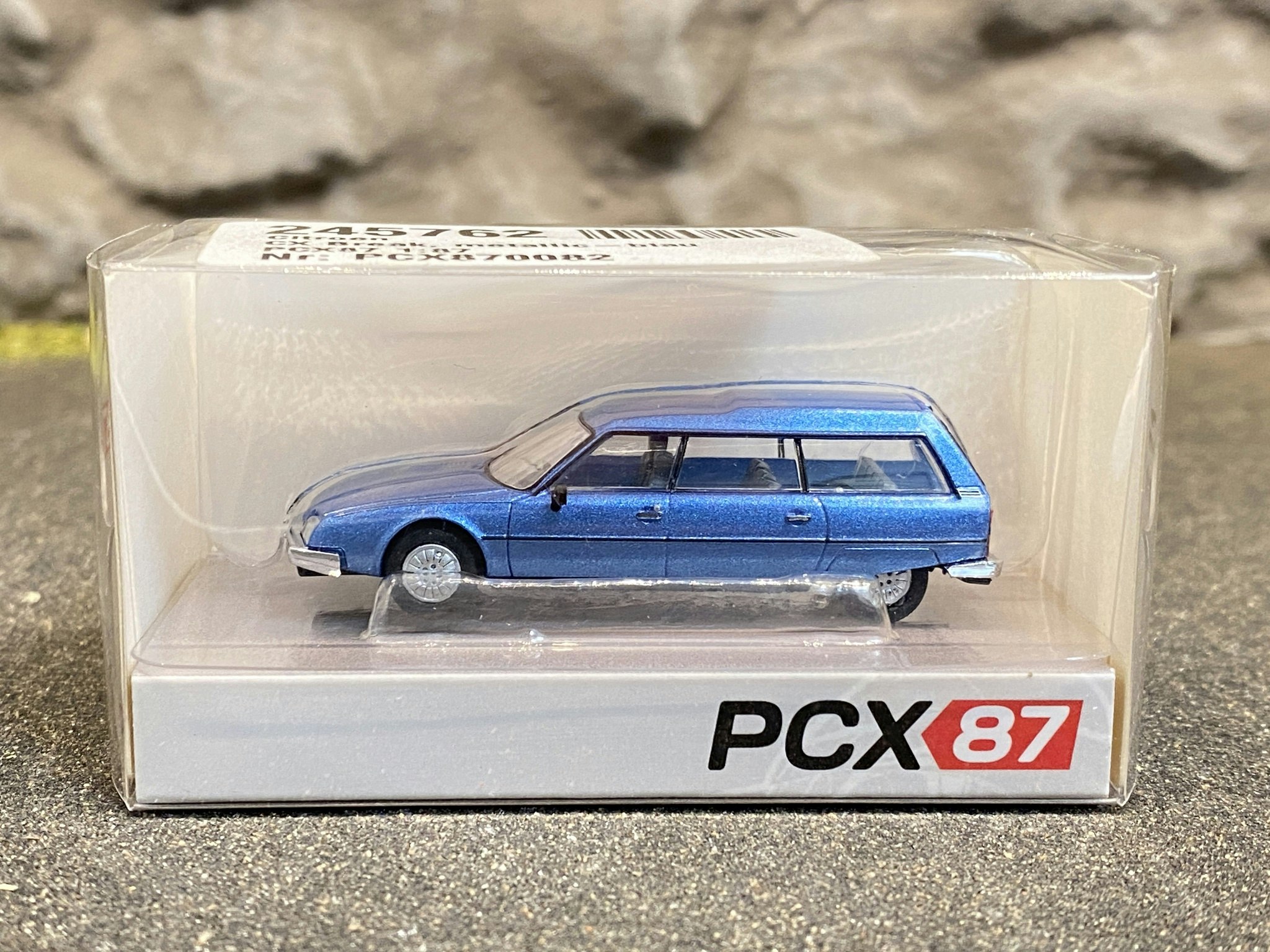 Skala 1/87 - Citroen CX Break, Blå metallic från PCX87