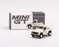 Skala 1/64 - Land Rover Defender 90 Pickup, Vit, Vänsterstyrd - MINI GT