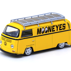 Skala 1/64 Volkswagen Type II (T2) Panel Van Mooneyes - fr Schuco x Tarmac Works