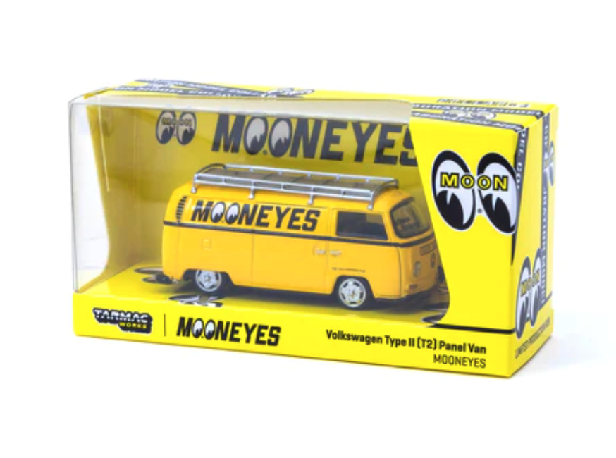 Skala 1/64 Volkswagen Type II (T2) Panel Van Mooneyes - fr Schuco x Tarmac Works