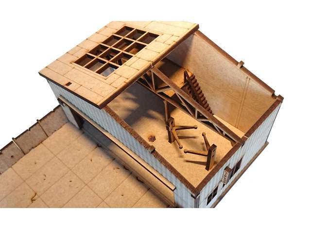 Skala 1/64: Workshop Diorama kit - fin byggsats fr. Sjo-cal