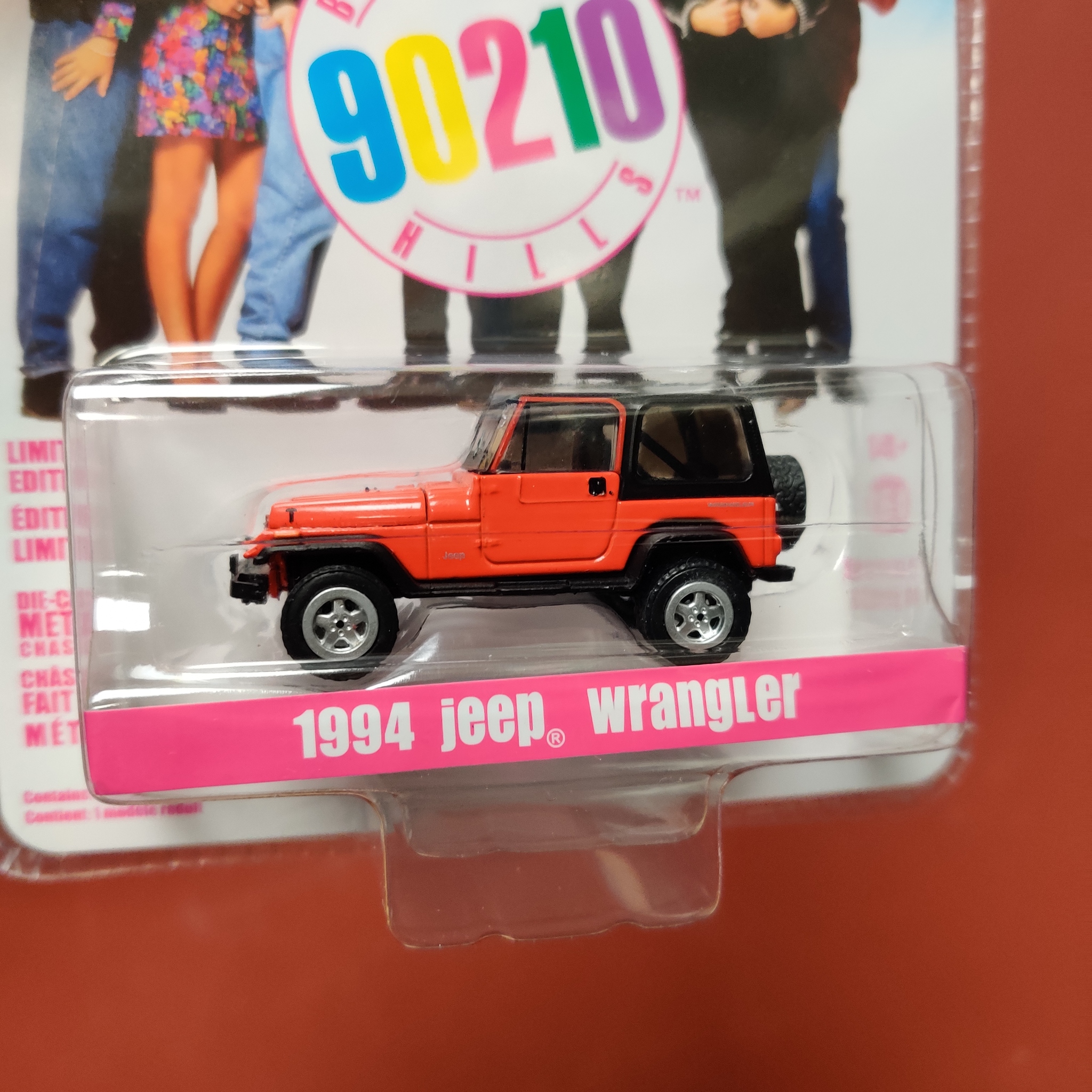 Skala 1/64 Jeep Wrangler 94' "90210 Beverly Hills" från Greenlight Hollywood
