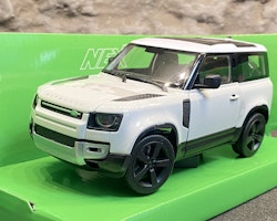 Skala 1/24 Land Rover Defender 2020, Vit från Nex models / Welly