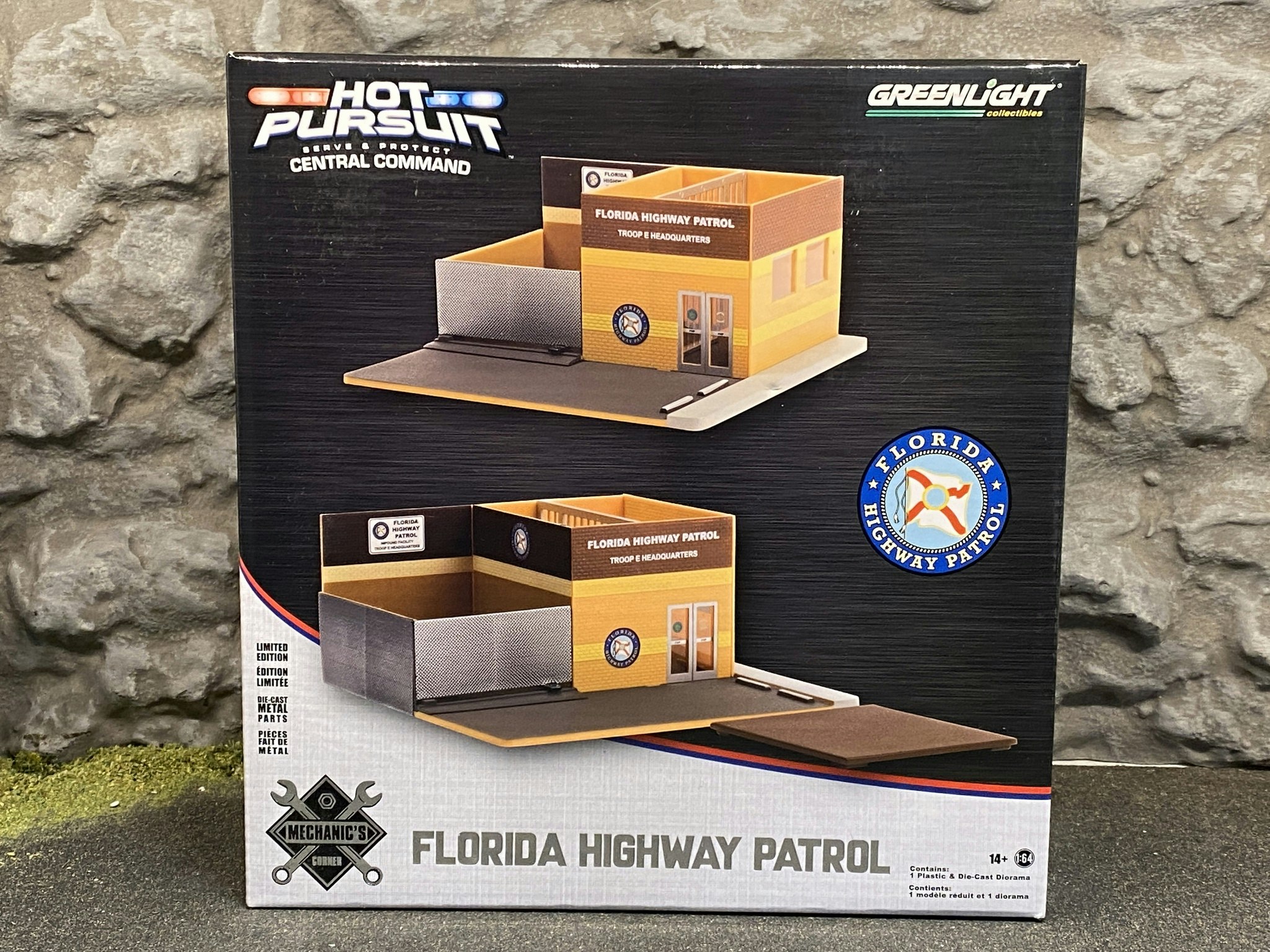Skala 1/64: Florida Highway Patrol - Hot Pursuit - Häkte/Polisstation fr Greenlight
