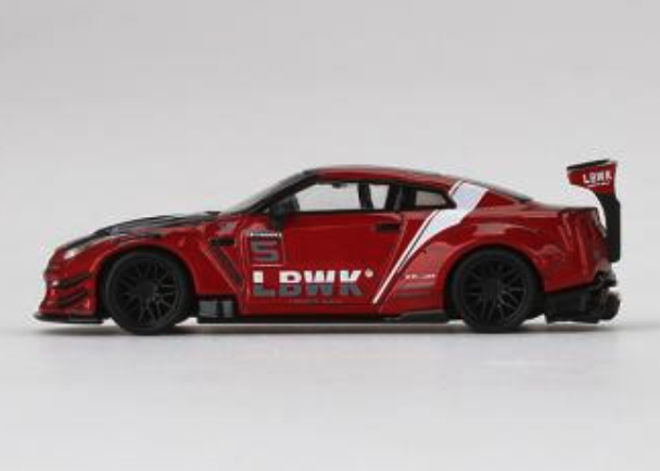 Skala 1/64 LB★WORKS Nissan GT-R R35 Type 2, R W ver3 LB Work Livery 2.0 f MINI GT