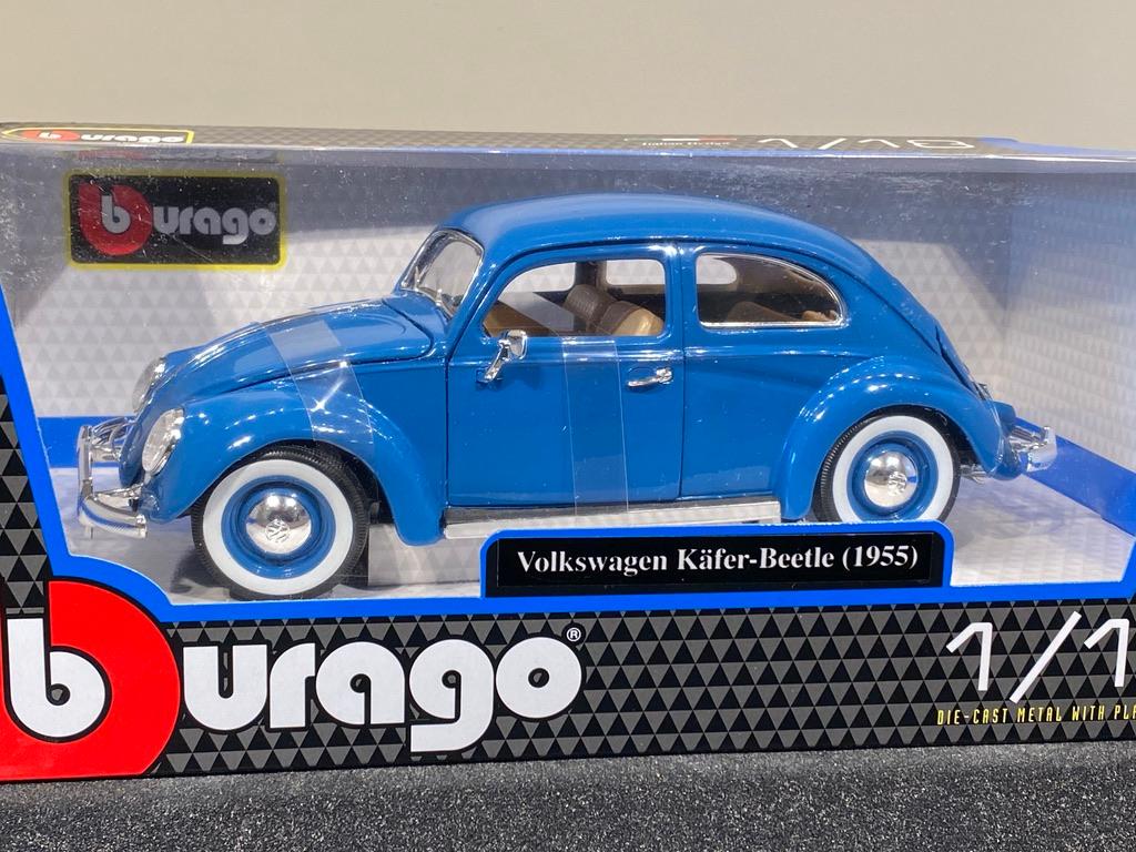 Skala 1/18 Volkswagen Käfer - Beetle 1955 Bubbla från Bburago