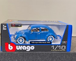 Skala 1/18 Volkswagen Käfer - Beetle 1955 Bubbla från Bburago