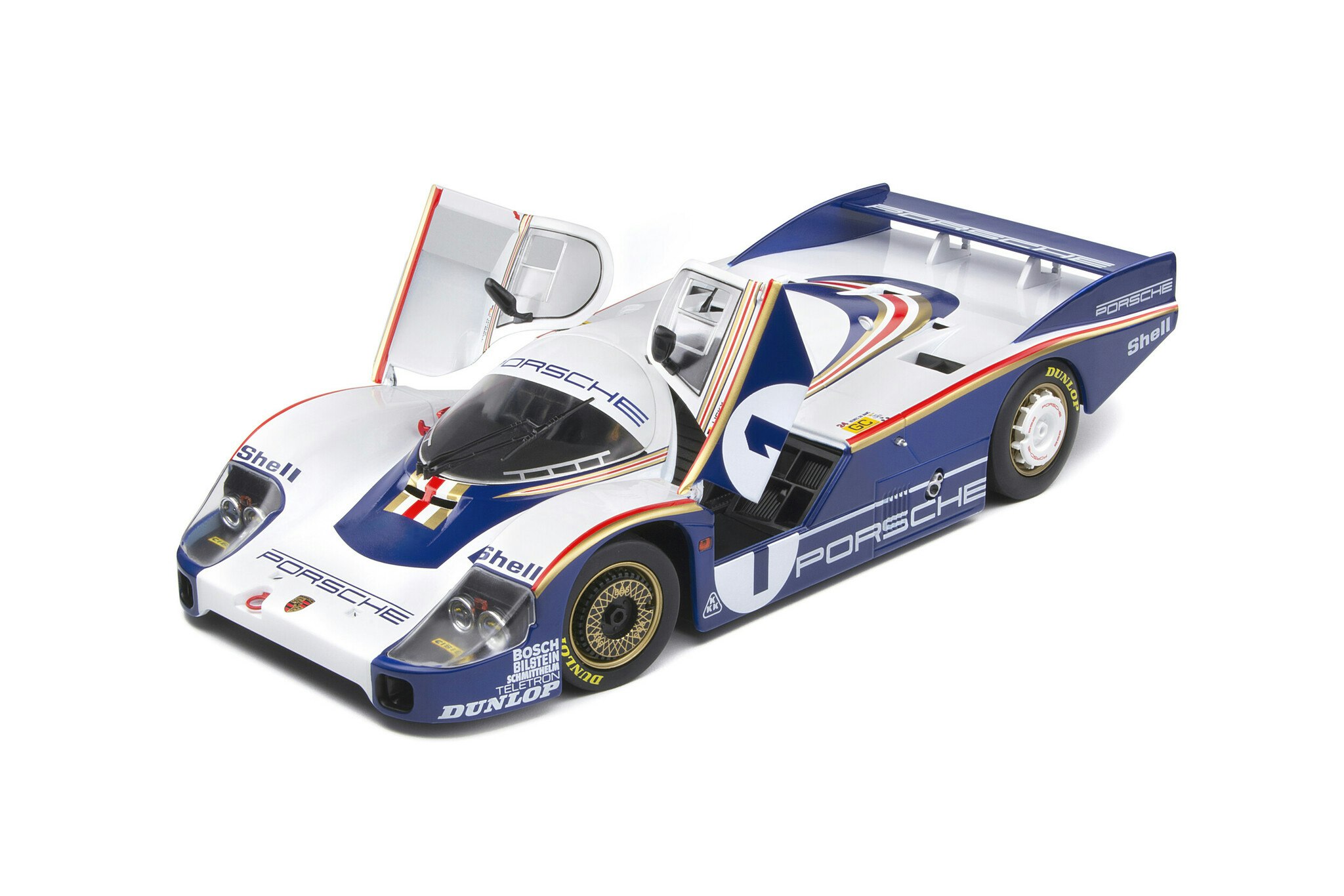 Skala 1/18:PORSCHE 956LH WINNER – 24H LE MANS – 82 – ICKX / BELL #1 fr. SOLIDO