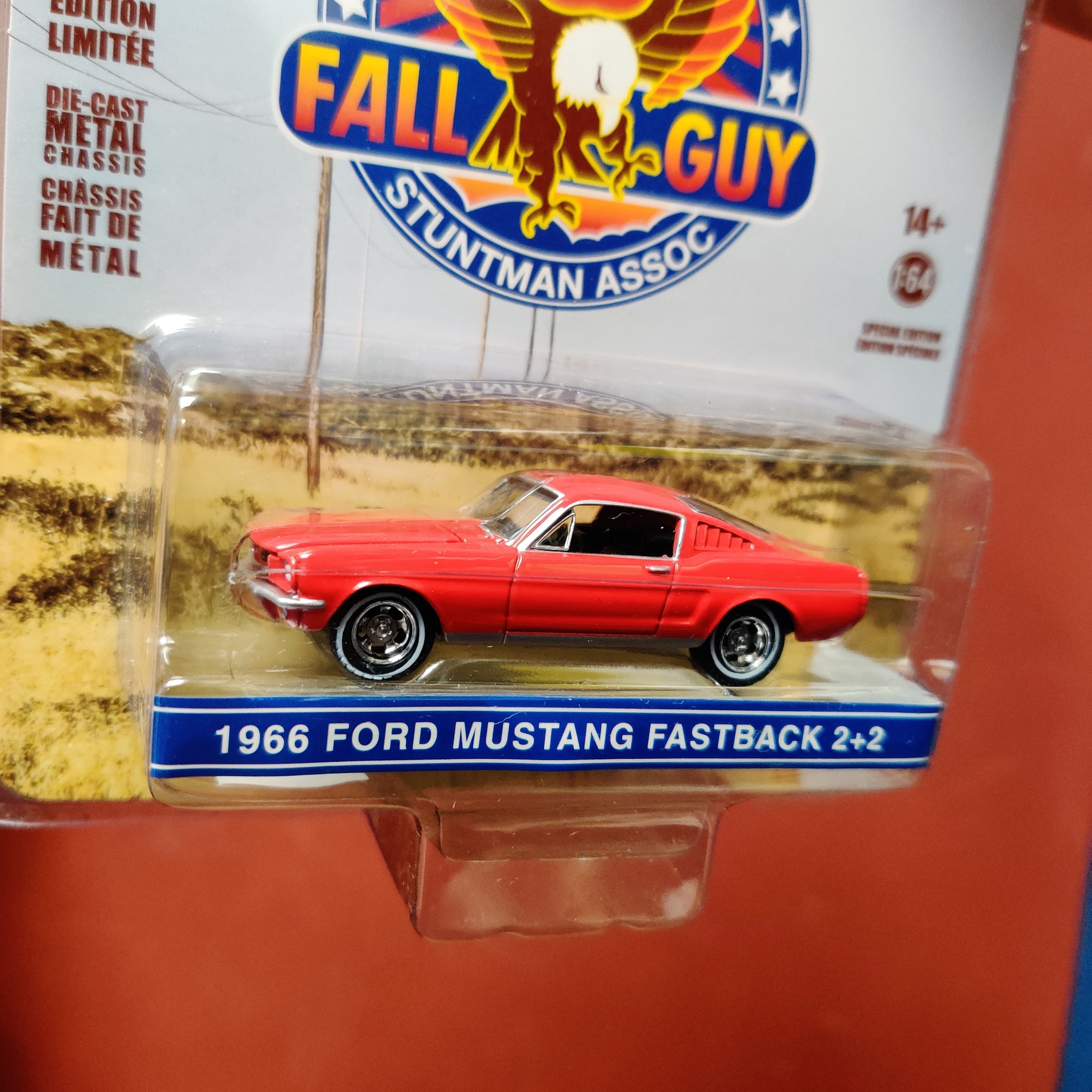Skala 1/64 Ford Mustang Fastback 2-2' "Fall Guy Stuntman Assoc" fr GreenLight Hollywood