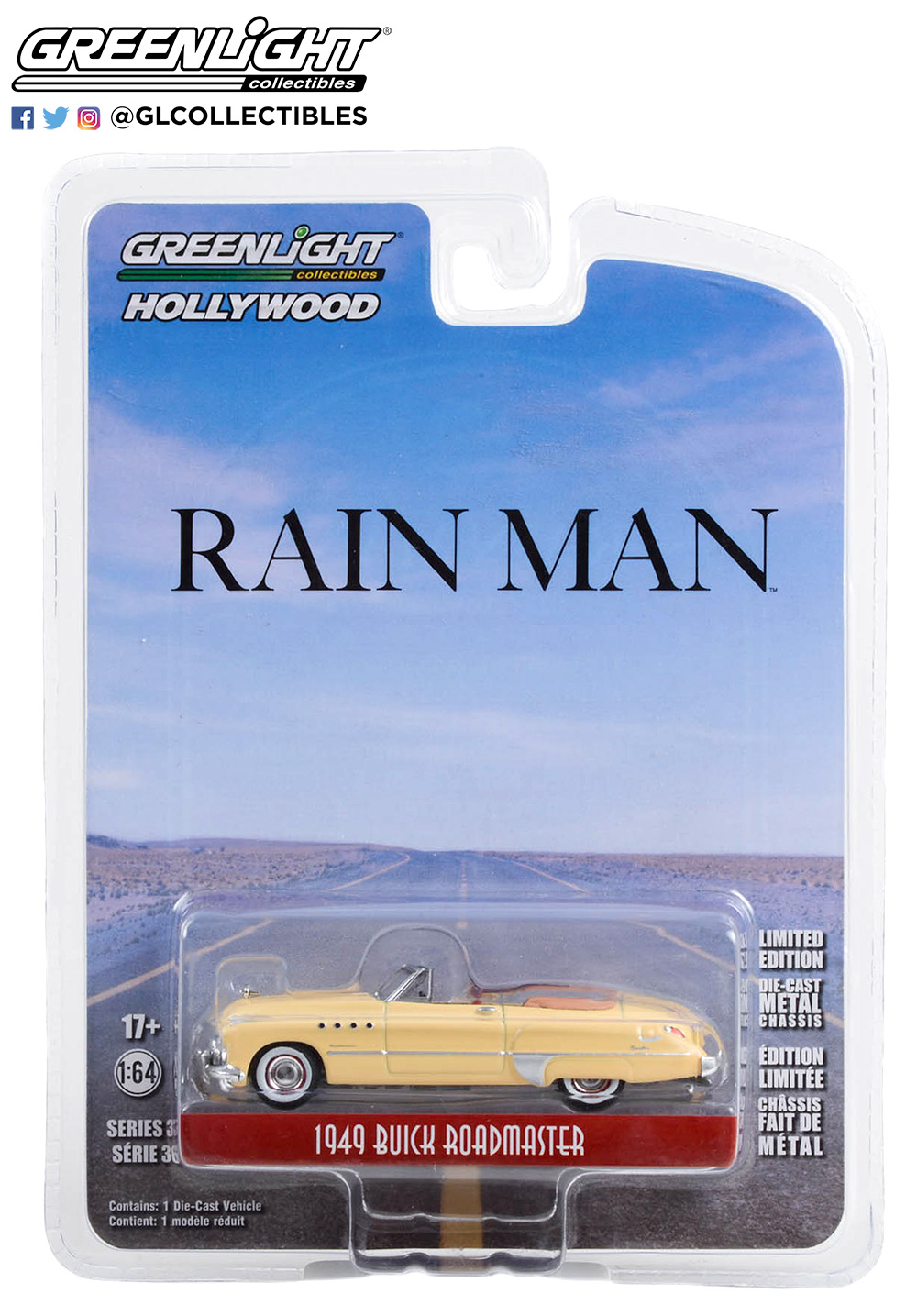 Skala 1/64 Buick Roadmaster 49' "RAIN MAN" från Greenlight