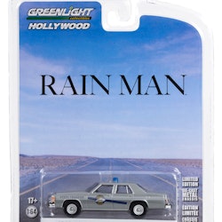 Skala 1/64 Ford LTD Crown Victoria 83' polisbil "RAIN MAN" från Greenlight Hollywood