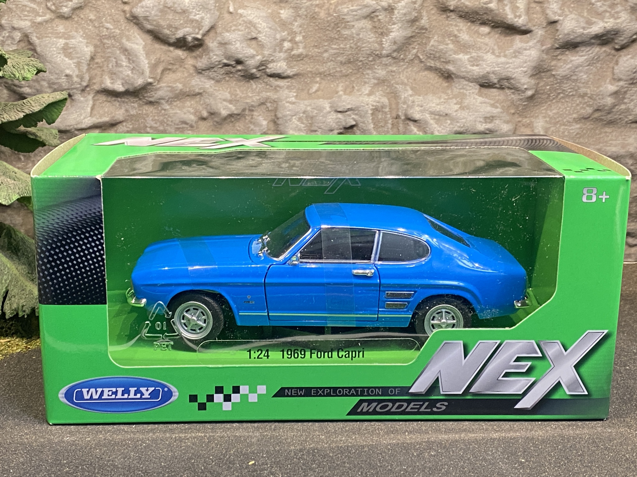 Skala 1/24: Ford Capri 69' fr Welly Nex Models