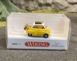 Skala 1/87 - TAXI BMW Isetta, Gul/Vit från Wiking