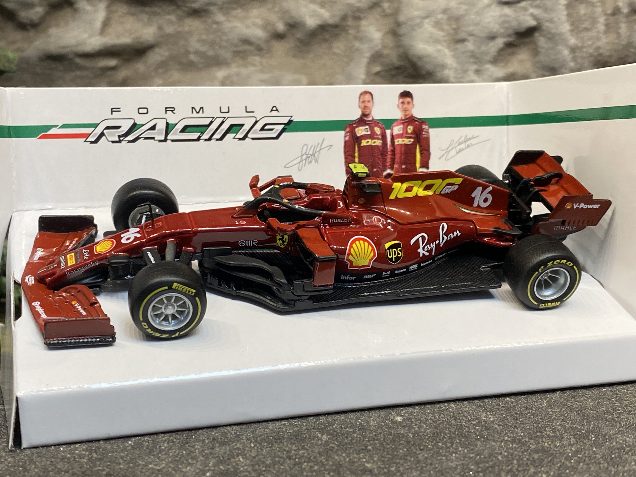 Skala 1/43 Scuderia Ferrari SF1000 #16 C.Leclerc fr Bburago 18-36823 #16 Tuscan GP